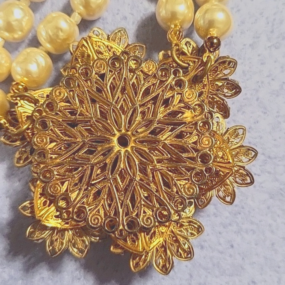Miriam Haskell Necklace With Brooch - Picture 6 of 15
